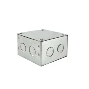 Caja Electrogalvanizada | 100X100X65mm c/tapa A-11